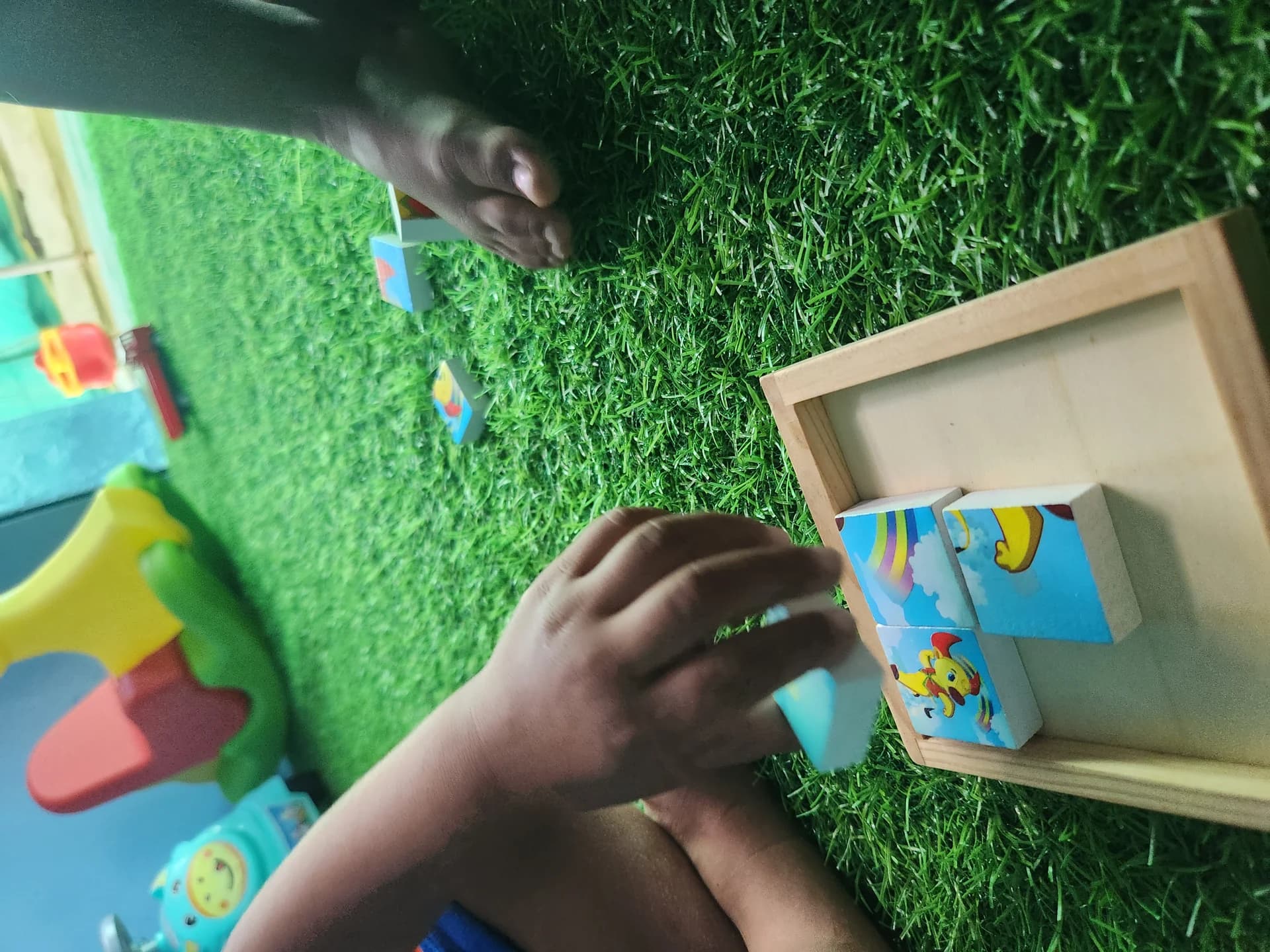 3D Animal Picture Cube Puzzle - Dhivith Edu Care Activity Kinathukadavu Coimbatore